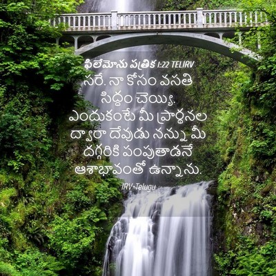 Picture 04 - ఫిలేమోను పత్రిక 1:22 TELIRV - సరే. నా కోసం వసతి - Bible Verse Picture