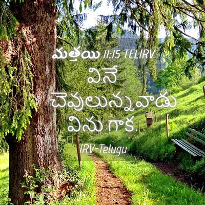 Picture 04 - మత్తయి 11:15 TELIRV - వినే - Bible Verse Picture
