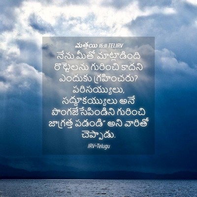 Picture 04 - మత్తయి 16:11 TELIRV - నేను మీతో - Bible Verse Picture