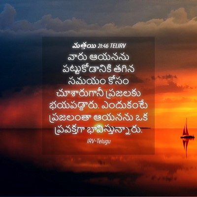 Picture 04 - మత్తయి 21:46 TELIRV - వారు ఆయనను - Bible Verse Picture