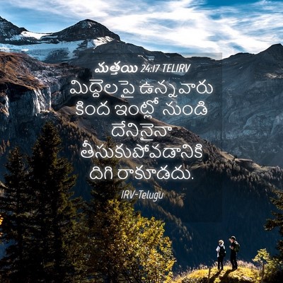 Picture 04 - మత్తయి 24:17 TELIRV - మిద్దెలపై - Bible Verse Picture