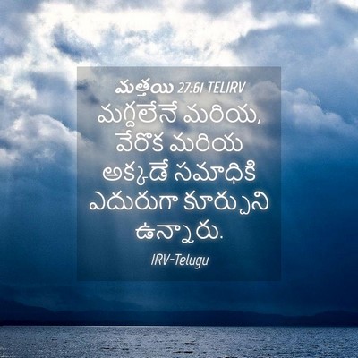 Picture 04 - మత్తయి 27:61 TELIRV - మగ్దలేనే మరియ, - Bible Verse Picture