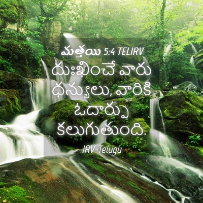 Picture 04 - మత్తయి 5:4 TELIRV - దుఃఖించే వారు - Bible Verse Picture