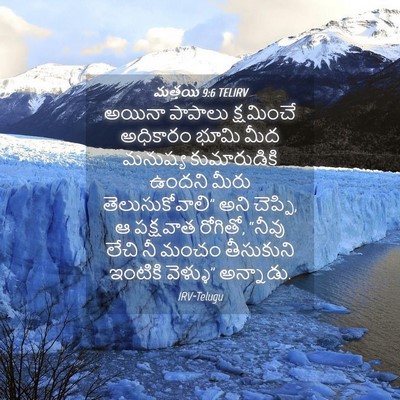 Picture 04 - మత్తయి 9:6 TELIRV - అయినా పాపాలు - Bible Verse Picture