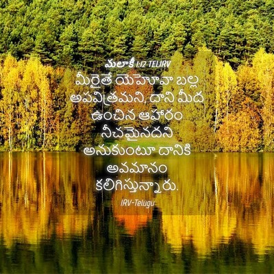 Picture 04 - మలాకీ 1:12 TELIRV - మీరైతే యెహోవా - Bible Verse Picture