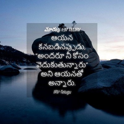 Picture 04 - మార్కు 1:37 TELIRV - ఆయన కనబడినప్పుడు, - Bible Verse Picture