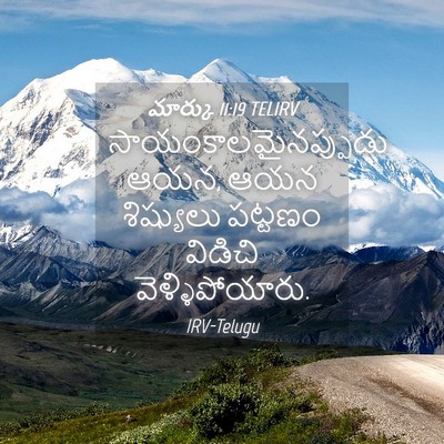 Picture 04 - మార్కు 11:19 TELIRV - సాయంకాలమైనప్పుడు - Bible Verse Picture