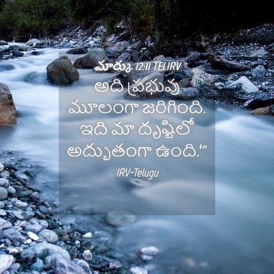 Picture 04 - మార్కు 12:11 TELIRV - అది ప్రభువు - Bible Verse Picture