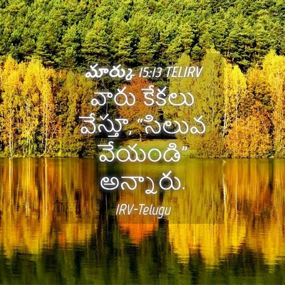 Picture 04 - మార్కు 15:13 TELIRV - వారు కేకలు వేస్తూ, - Bible Verse Picture