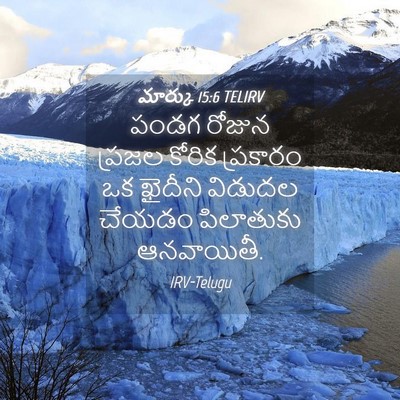 Picture 04 - మార్కు 15:6 TELIRV - పండగ రోజున ప్రజల - Bible Verse Picture