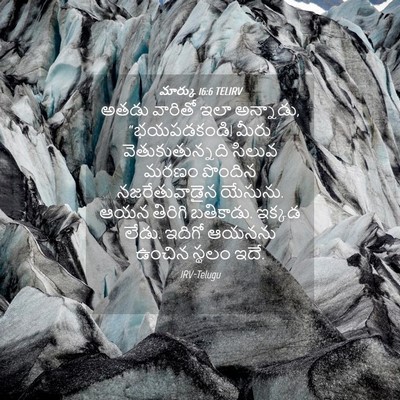 Picture 04 - మార్కు 16:6 TELIRV - అతడు వారితో ఇలా - Bible Verse Picture