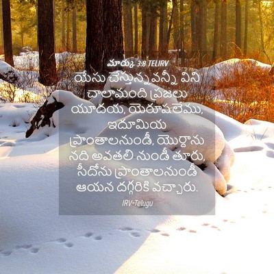 Picture 04 - మార్కు 3:8 TELIRV - యేసు - Bible Verse Picture