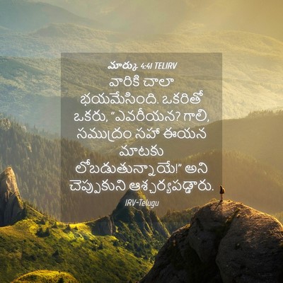 Picture 04 - మార్కు 4:41 TELIRV - వారికి చాలా - Bible Verse Picture