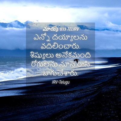 Picture 04 - మార్కు 6:13 TELIRV - ఎన్నో దయ్యాలను - Bible Verse Picture