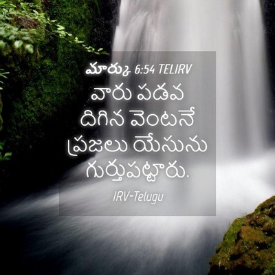 Picture 04 - మార్కు 6:54 TELIRV - వారు పడవ దిగిన - Bible Verse Picture