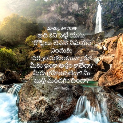 Picture 04 - మార్కు 8:17 TELIRV - అది కనిపెట్టి - Bible Verse Picture