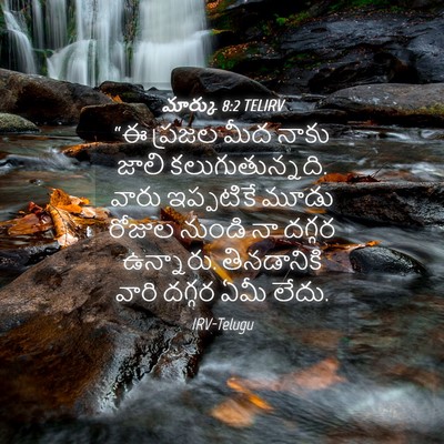 Picture 04 - మార్కు 8:2 TELIRV - “ఈ ప్రజల మీద నాకు - Bible Verse Picture