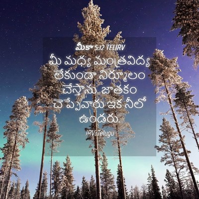 Picture 04 - మీకా 5:12 TELIRV - మీ మధ్య - Bible Verse Picture