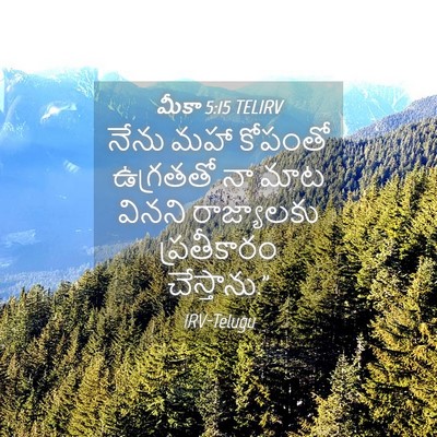 Picture 04 - మీకా 5:15 TELIRV - నేను మహా కోపంతో - Bible Verse Picture