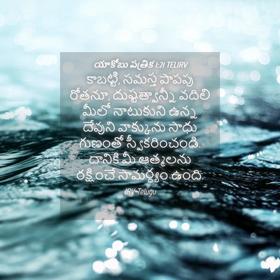Picture 04 - యాకోబు పత్రిక 1:21 TELIRV - కాబట్టి, సమస్త - Bible Verse Picture