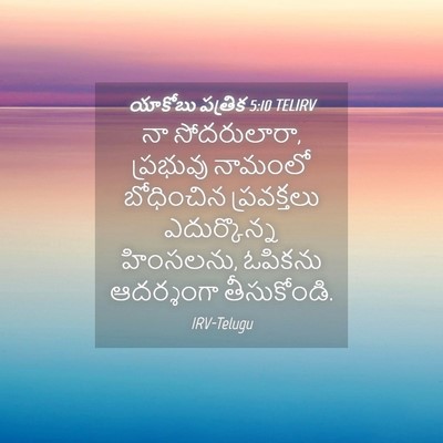 Picture 04 - యాకోబు పత్రిక 5:10 TELIRV - నా సోదరులారా, - Bible Verse Picture