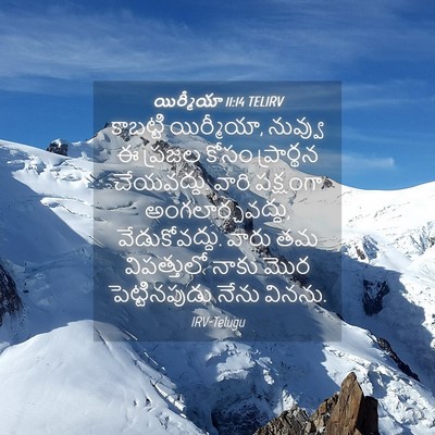 Picture 04 - యిర్మీయా 11:14 TELIRV - కాబట్టి యిర్మీయా, - Bible Verse Picture