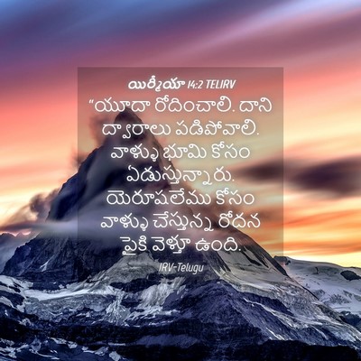 Picture 04 - యిర్మీయా 14:2 TELIRV - “యూదా రోదించాలి. - Bible Verse Picture