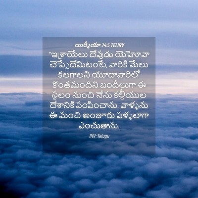 Picture 04 - యిర్మీయా 24:5 TELIRV - “ఇశ్రాయేలు దేవుడు - Bible Verse Picture