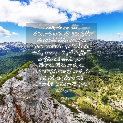 Picture 04 - యిర్మీయా 29:18 TELIRV - తరువాత ఖడ్గంతో, - Bible Verse Picture