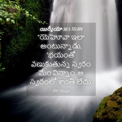 Picture 04 - యిర్మీయా 30:5 TELIRV - “యెహోవా ఇలా - Bible Verse Picture