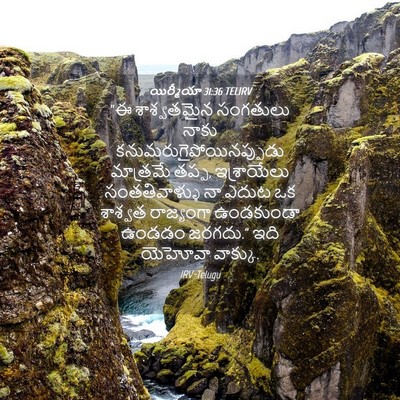 Picture 04 - యిర్మీయా 31:36 TELIRV - “ఈ శాశ్వతమైన - Bible Verse Picture