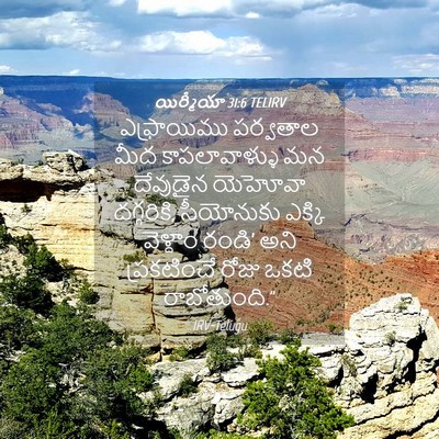 Picture 04 - యిర్మీయా 31:6 TELIRV - ఎఫ్రాయిము పర్వతాల - Bible Verse Picture