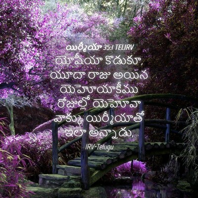Picture 04 - యిర్మీయా 35:1 TELIRV - యోషీయా కొడుకూ, - Bible Verse Picture