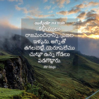 Picture 04 - యిర్మీయా 39:8 TELIRV - కల్దీయులు - Bible Verse Picture