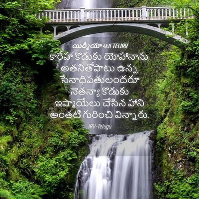 Picture 04 - యిర్మీయా 41:11 TELIRV - కారేహ కొడుకు - Bible Verse Picture