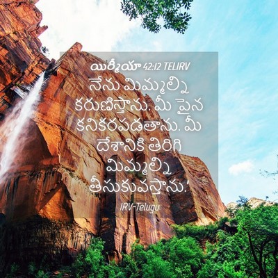 Picture 04 - యిర్మీయా 42:12 TELIRV - నేను మిమ్మల్ని - Bible Verse Picture