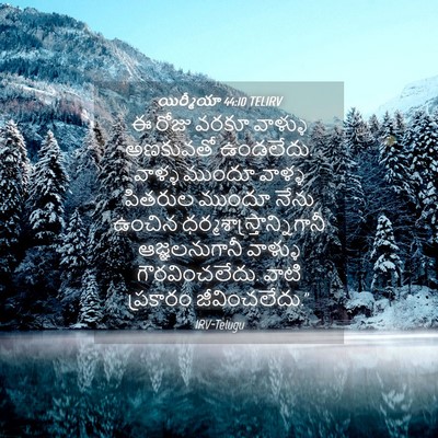 Picture 04 - యిర్మీయా 44:10 TELIRV - ఈ రోజు వరకూ వాళ్ళు - Bible Verse Picture
