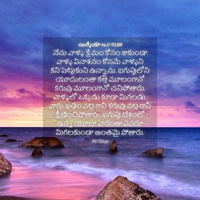 Picture 04 - యిర్మీయా 44:27 TELIRV - నేను వాళ్ళ క్షేమం - Bible Verse Picture