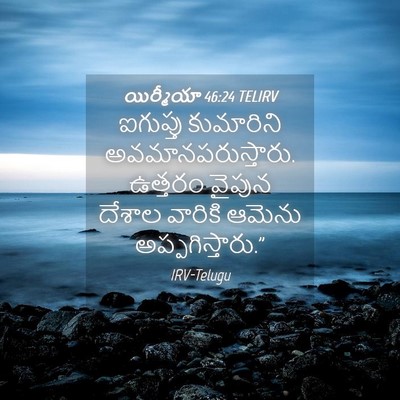 Picture 04 - యిర్మీయా 46:24 TELIRV - ఐగుప్తు కుమారిని - Bible Verse Picture