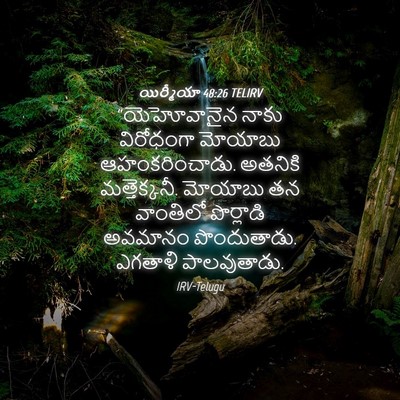 Picture 04 - యిర్మీయా 48:26 TELIRV - “యెహోవానైన నాకు - Bible Verse Picture