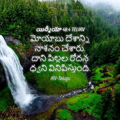 Picture 04 - యిర్మీయా 48:4 TELIRV - మోయాబు దేశాన్ని - Bible Verse Picture