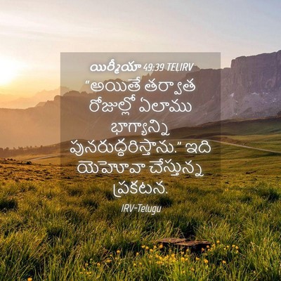 Picture 04 - యిర్మీయా 49:39 TELIRV - “అయితే తర్వాత - Bible Verse Picture