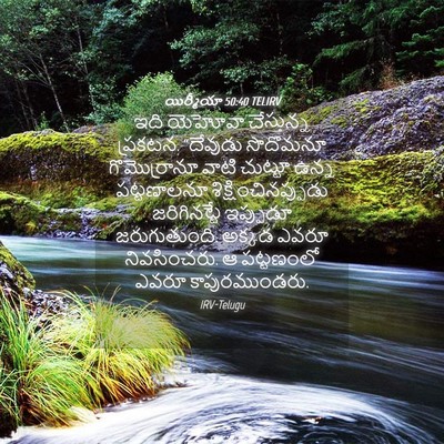 Picture 04 - యిర్మీయా 50:40 TELIRV - ఇది యెహోవా - Bible Verse Picture