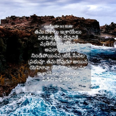 Picture 04 - యిర్మీయా 51:5 TELIRV - తమ దేశాలు - Bible Verse Picture