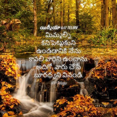 Picture 04 - యిర్మీయా 6:17 TELIRV - మిమ్మల్ని - Bible Verse Picture