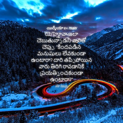Picture 04 - యిర్మీయా 8:4 TELIRV - యెహోవా ఇలా - Bible Verse Picture