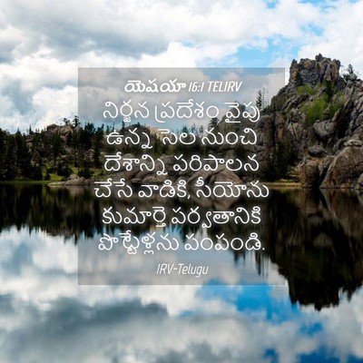 Picture 04 - యెషయా 16:1 TELIRV - నిర్జన ప్రదేశం - Bible Verse Picture