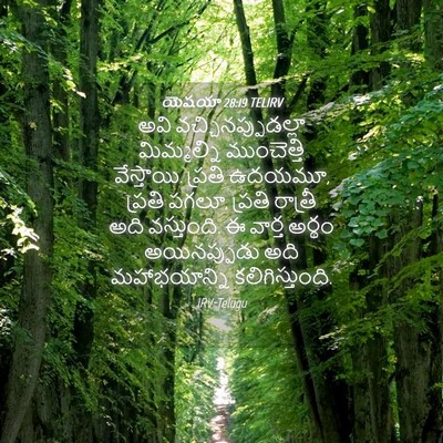 Picture 04 - యెషయా 28:19 TELIRV - అవి - Bible Verse Picture