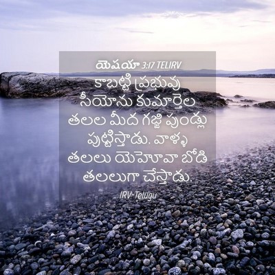 Picture 04 - యెషయా 3:17 TELIRV - కాబట్టి ప్రభువు - Bible Verse Picture