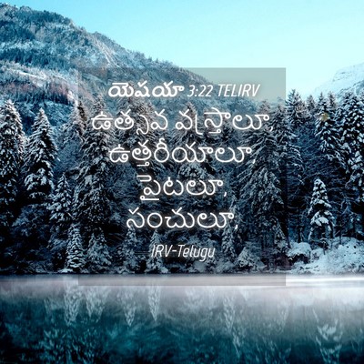 Picture 04 - యెషయా 3:22 TELIRV - ఉత్సవ వస్త్రాలూ, - Bible Verse Picture